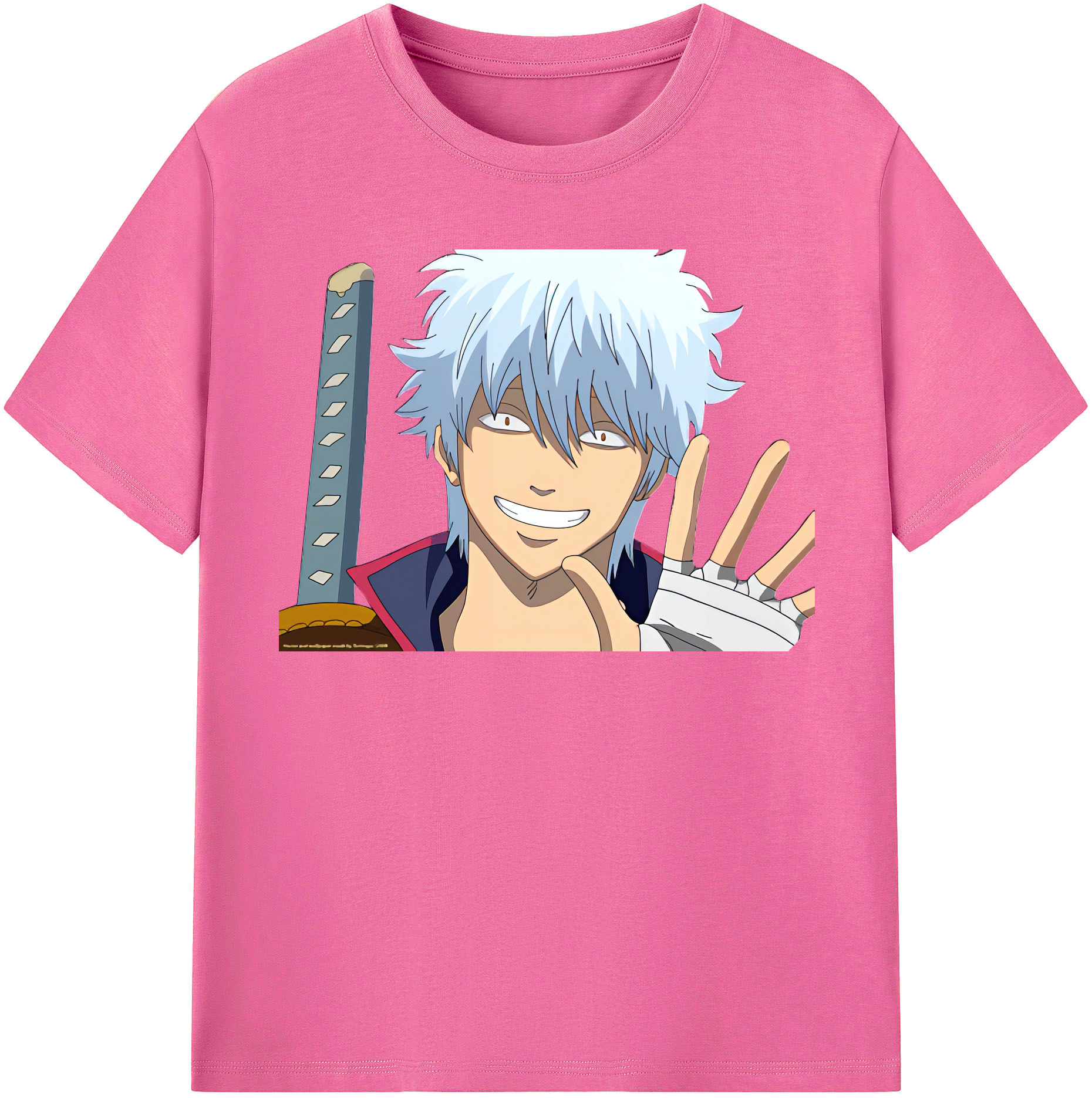 （画像用） ぎんたま 坂田銀時（さかたぎんとき） 神楽 志村新八（しむら しんぱち） GINTAMA Sakata Gintoki Kagura Shimura Shinpachi レディースカジュアルプリントTシャツ（綿100％）